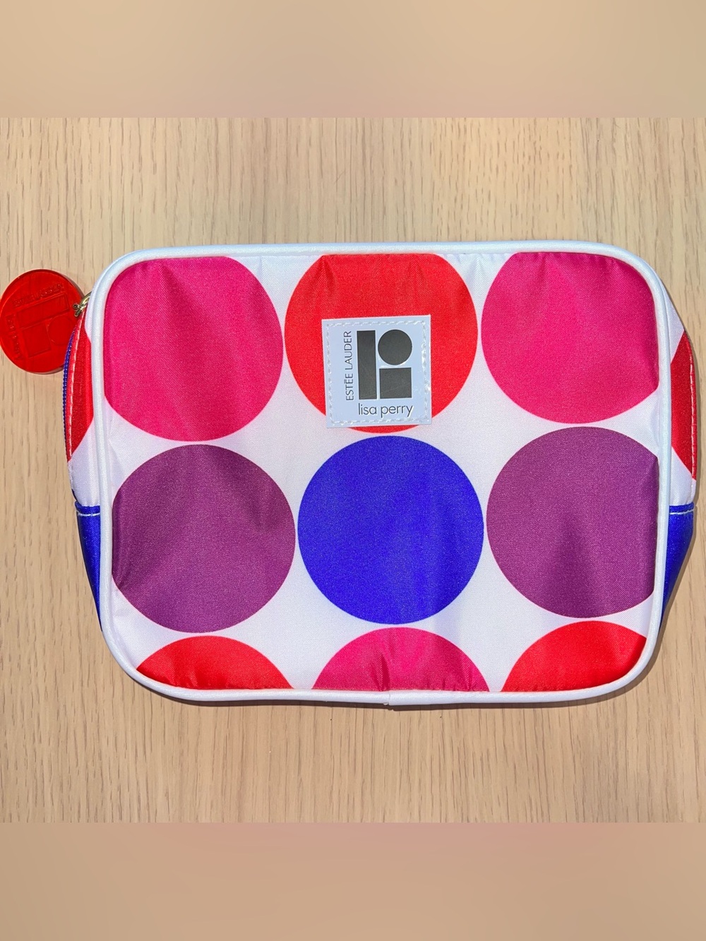 Estée Lauder x Lisa Perry Polka Dot Cosmetic Pouch - Pink, Red, Purple, Blue